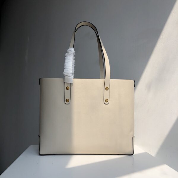 Burberry Tote Shopping Bag - Cream - Image 3