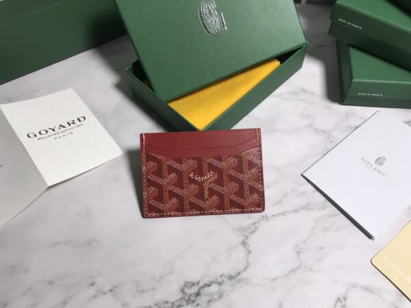 Goyard Card Holder Card Bag - Red - Image 5