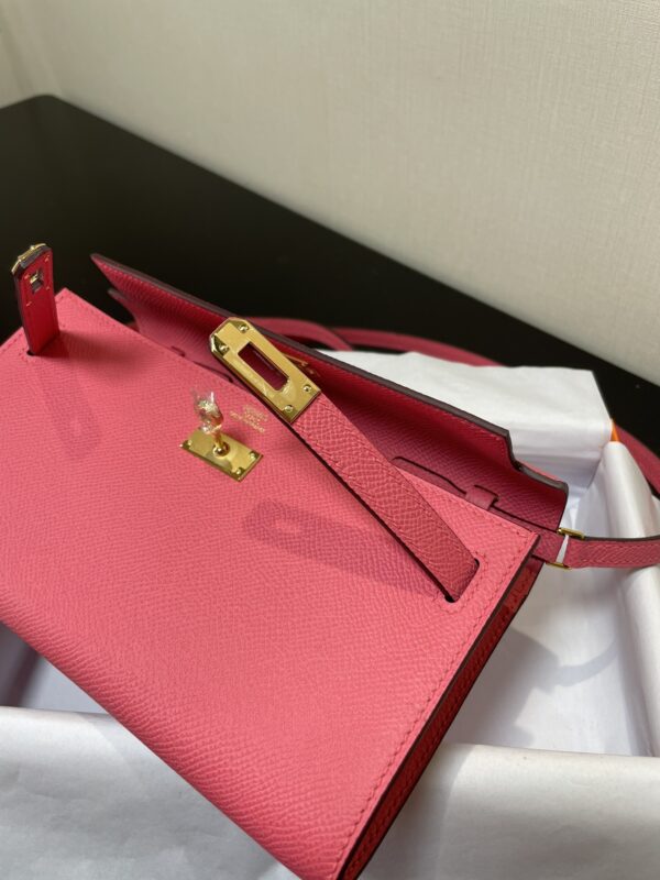 Hermes Kelly Crossbody Bag - Lipstick Powder - Image 2