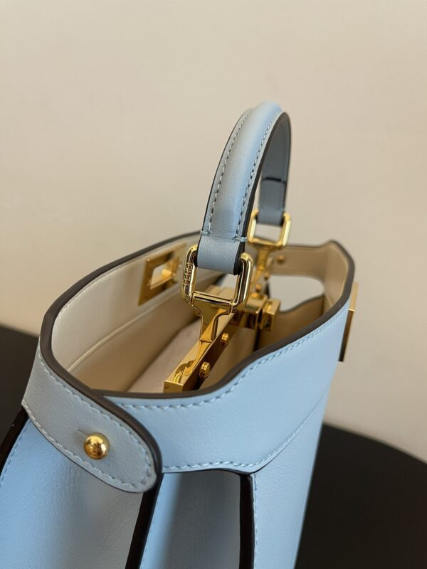 Fendi Peekaboo I See U Handbag - Blue - Image 4