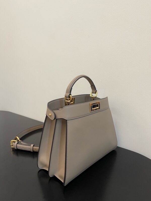 Fendi Peekaboo I See U Handbag - Gray - Image 2