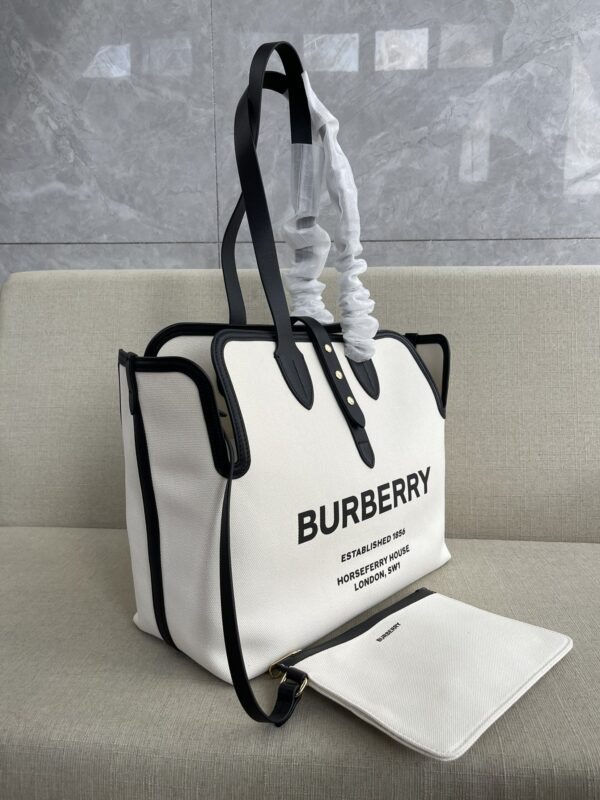 Burberry Tote Handbag Beige - Black - Image 3