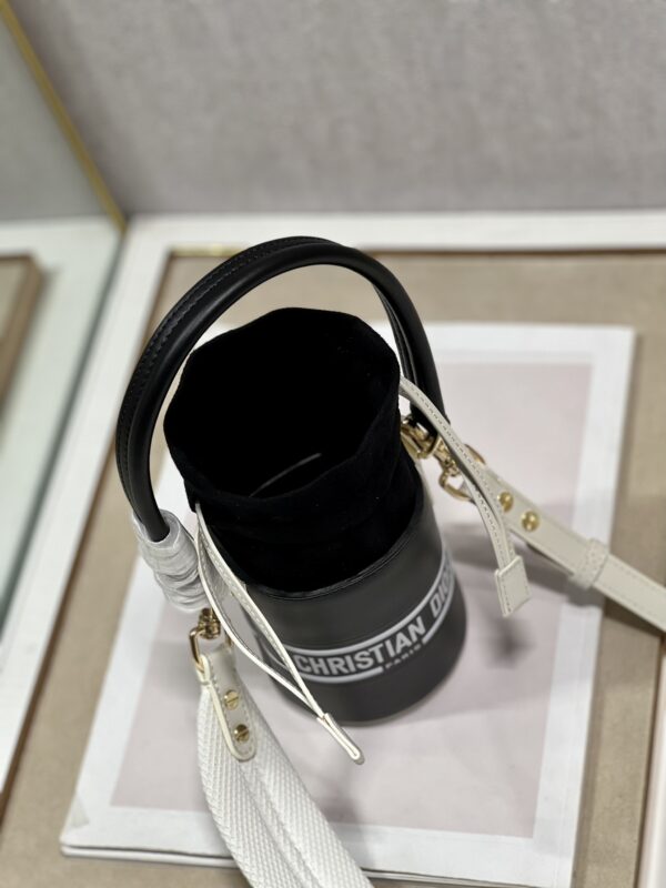 Dior Christian Paris Mini Bucket Bag - Black - Image 3