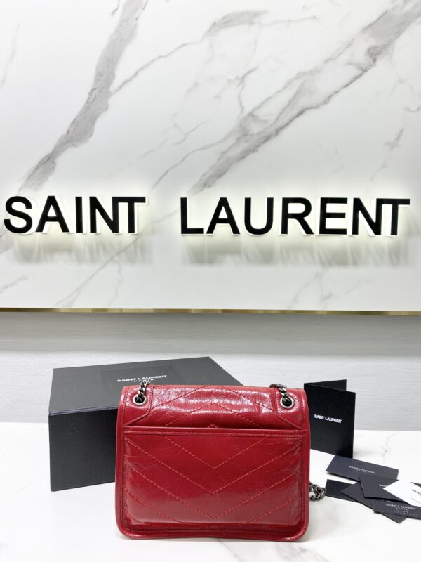 YSL Saint Laurent's Niki's Small Handbag - Red - Image 5