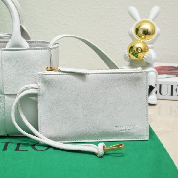 Bottega Veneta Candy Arco Super Mini Tote Bag - White - Image 3