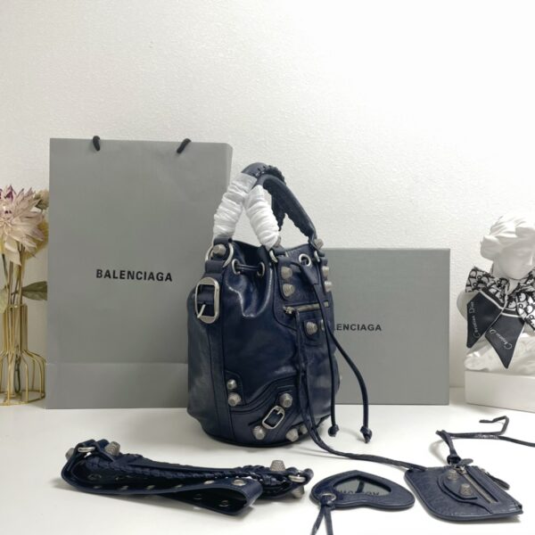 Balenciaga Le Cagole Large Bucket Bag - Royal Blue - Image 5